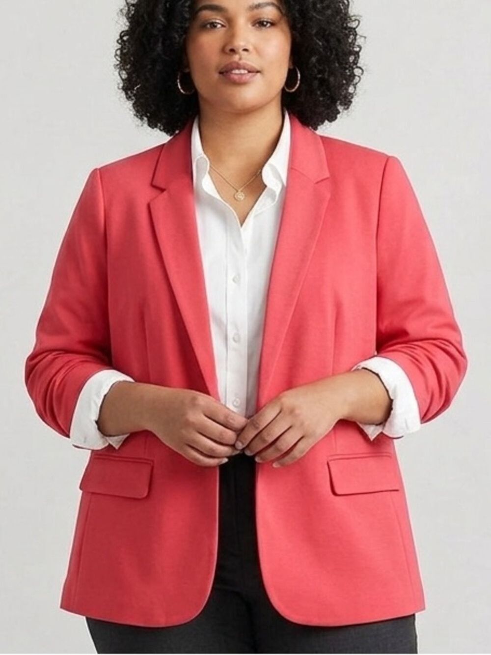Reitmans Pink Knit Blazer Size 16